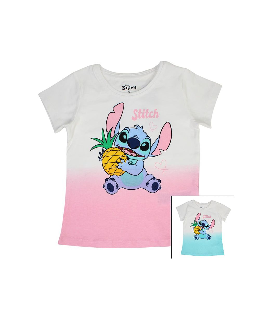 Camiseta de manga corta para niñas de Lilo y Stitch