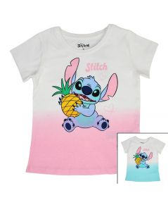 Camiseta de manga corta para niñas de Lilo y Stitch