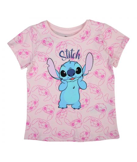 Camiseta de manga corta para niñas de Lilo y Stitch