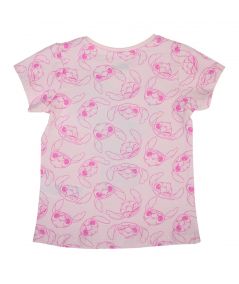 Camiseta de manga corta para niñas de Lilo y Stitch