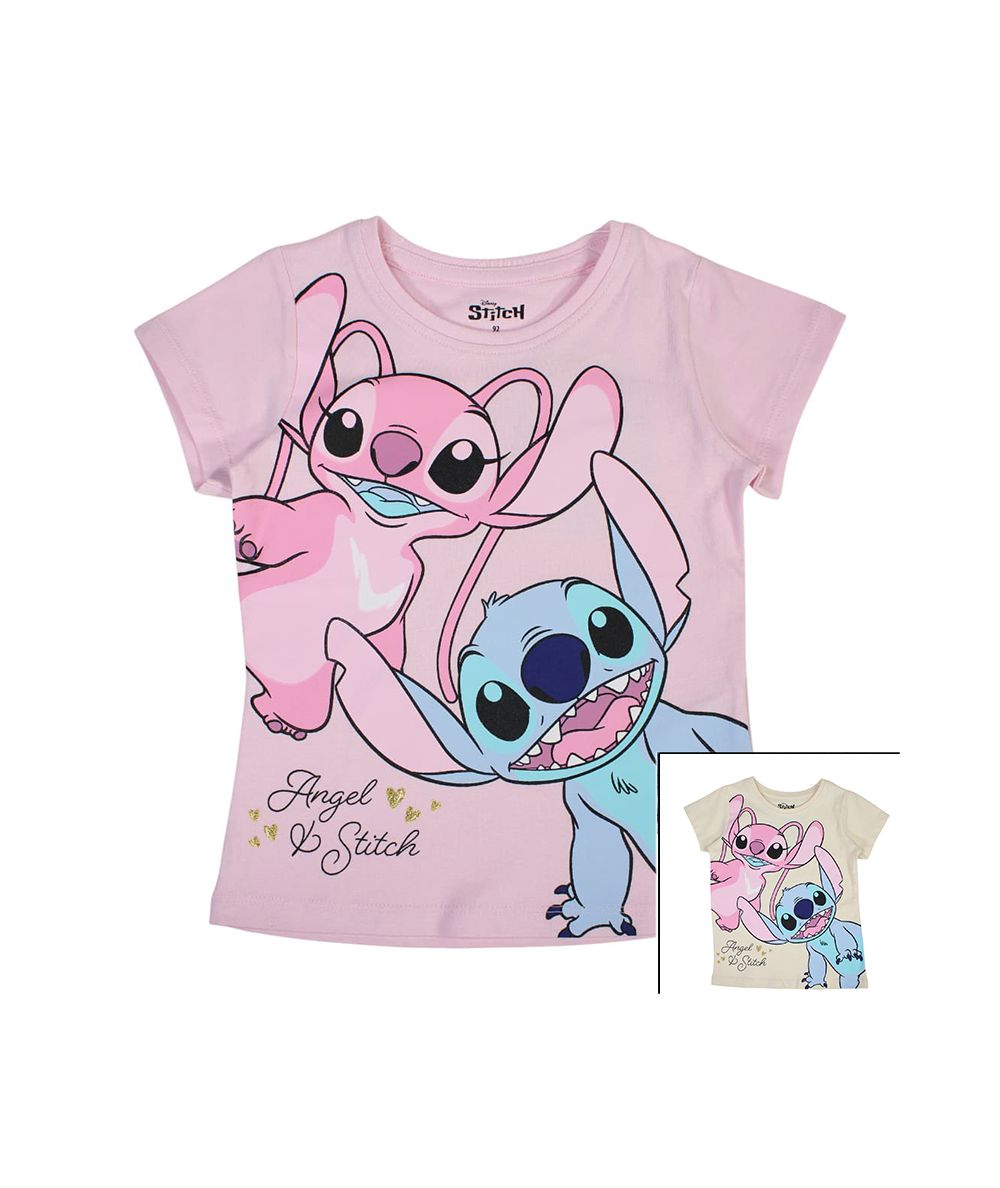 Camiseta de manga corta para niñas de Lilo y Stitch