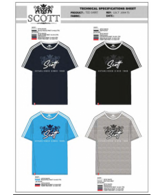 T-shirt manches courtes homme Scott