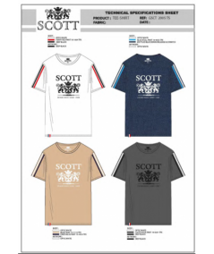 T-shirt manches courtes homme Scott