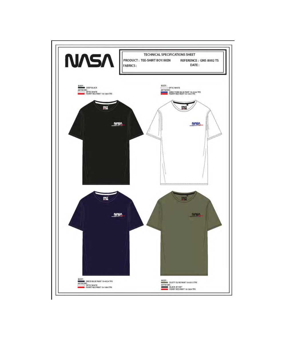 T-shirt manches courtes homme Nasa