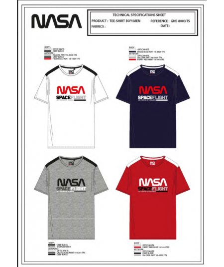 T-shirt manches courtes homme Nasa