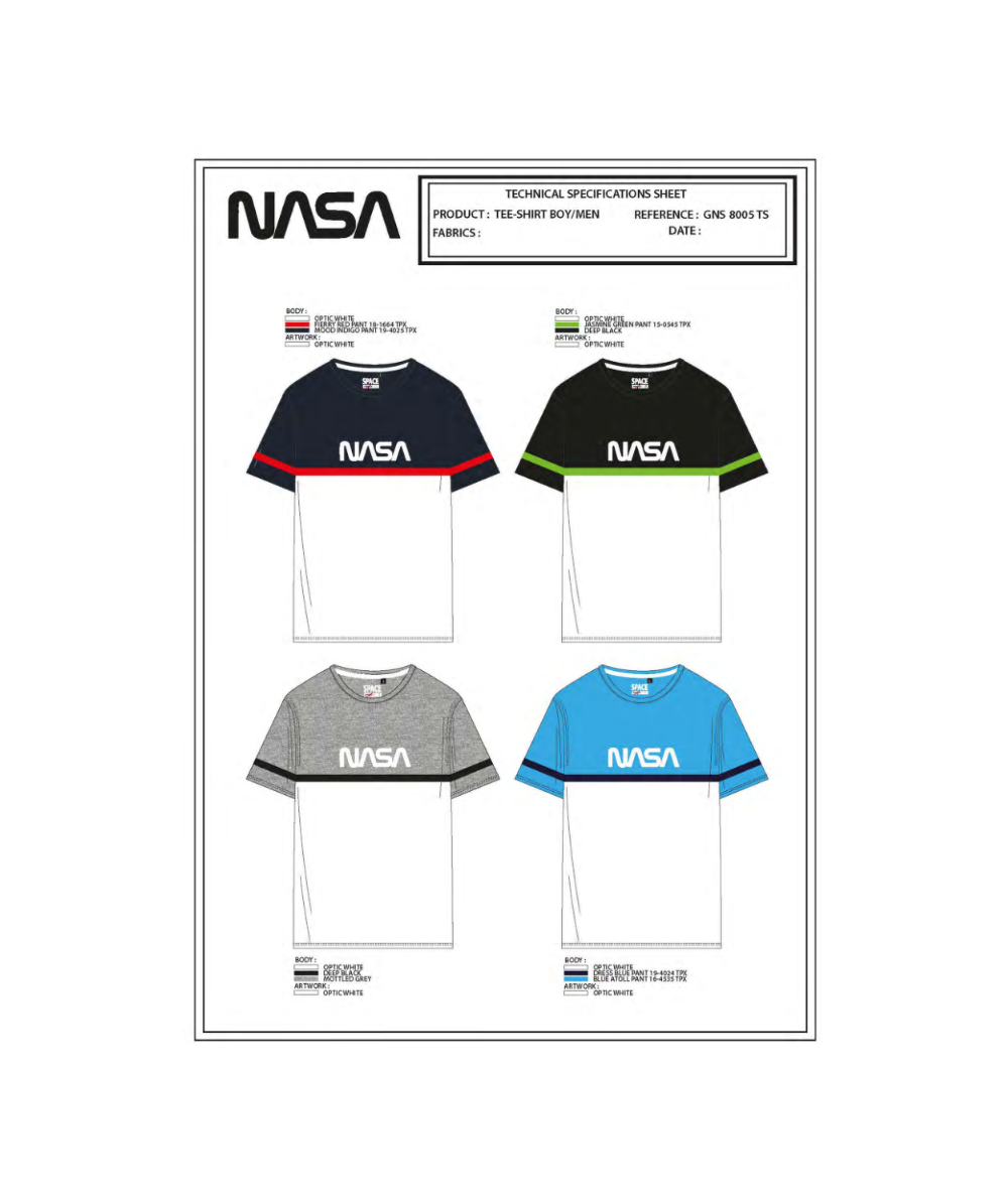 T-shirt manches courtes homme Nasa