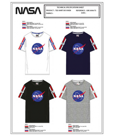 T-shirt manches courtes homme Nasa