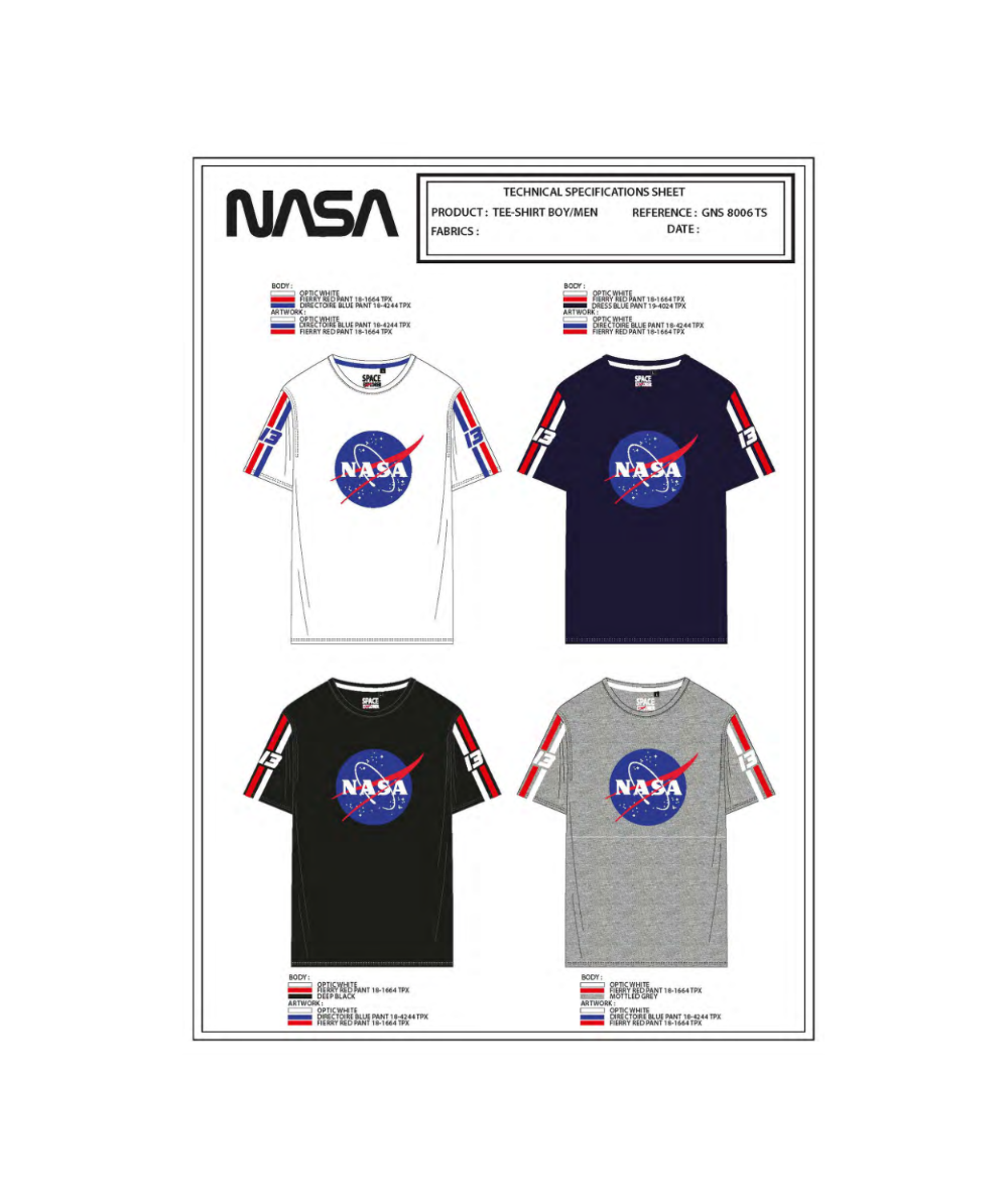 T-shirt manches courtes homme Nasa