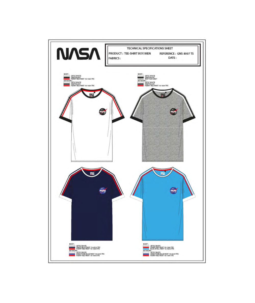 T-shirt manches courtes homme Nasa