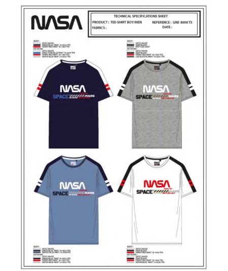 T-shirt manches courtes homme Nasa