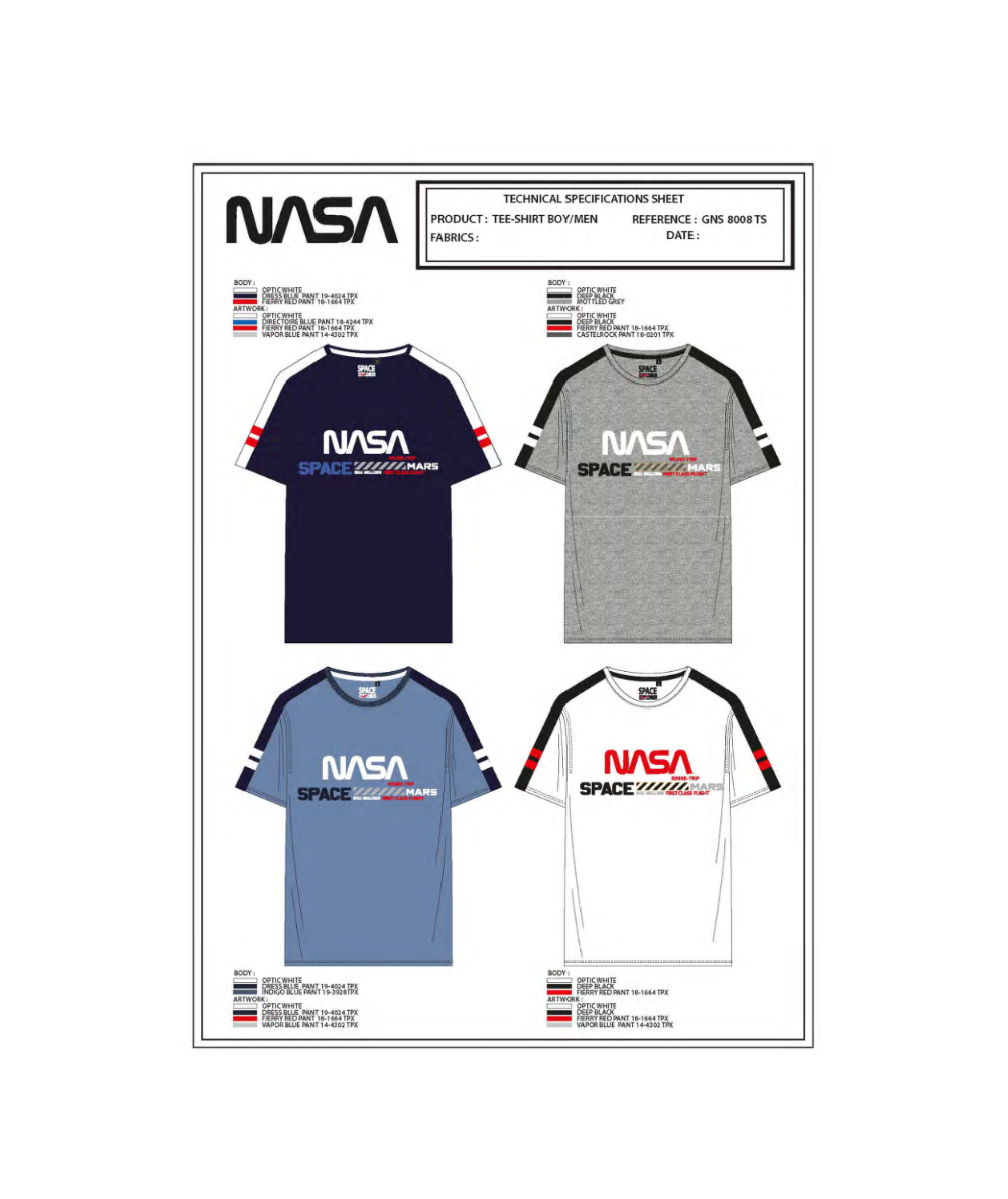 T-shirt manches courtes homme Nasa