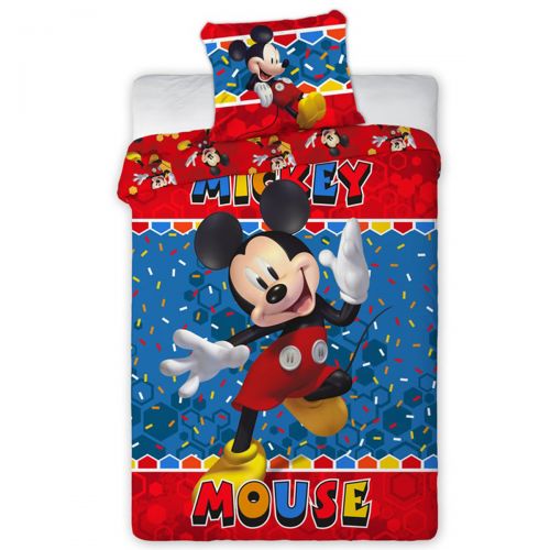 Housse de couette + taie d'oreiller Mickey