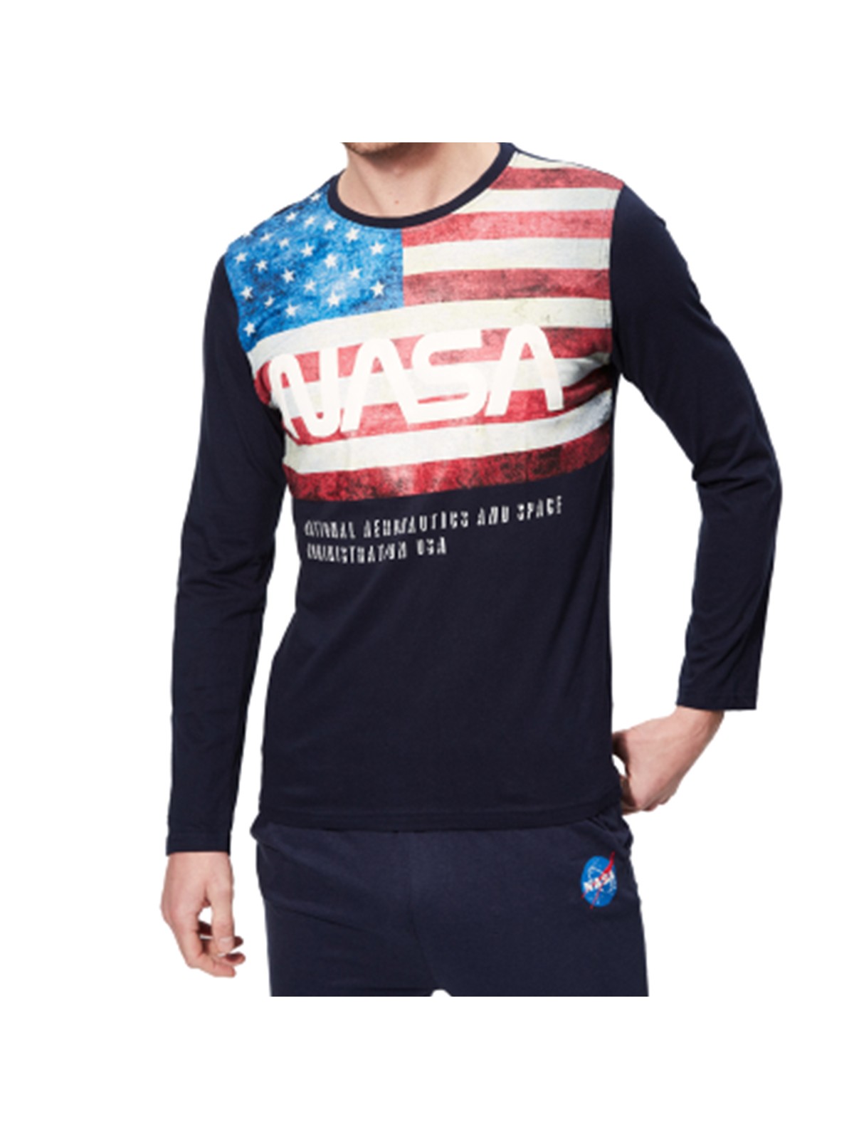 Nasa T-Shirts Langarm Mann